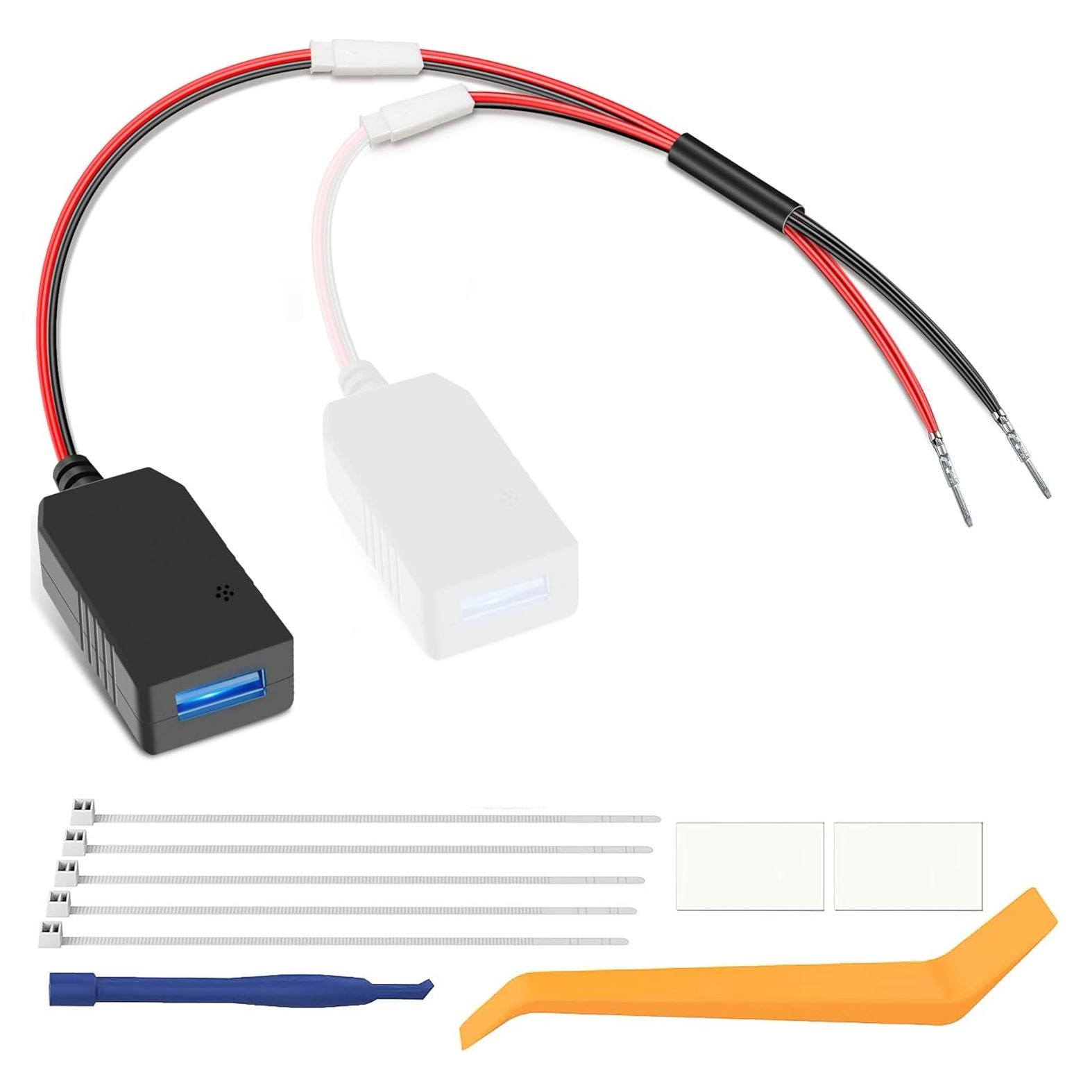 Adaptador de Alimentación para Dashcam YQMAJIM 12V a 5V USB