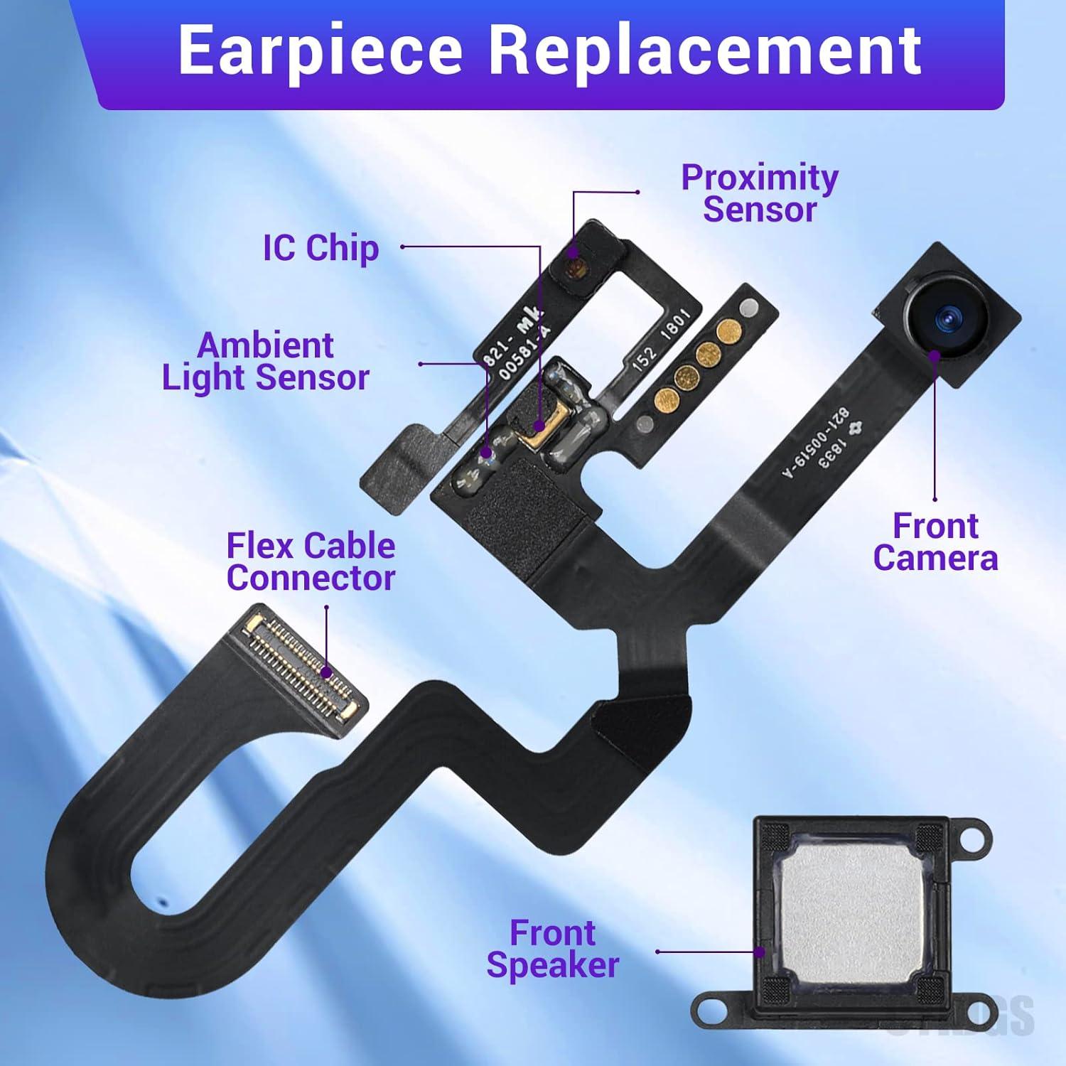 Reemplazo Altavoz Frontal y Cámara Frontal iPhone 7 Plus