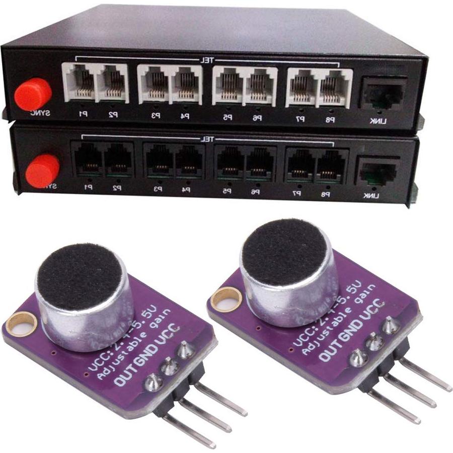 Amplificador de Micrófono Electret Fafeicy MAX4466 20-20KHz