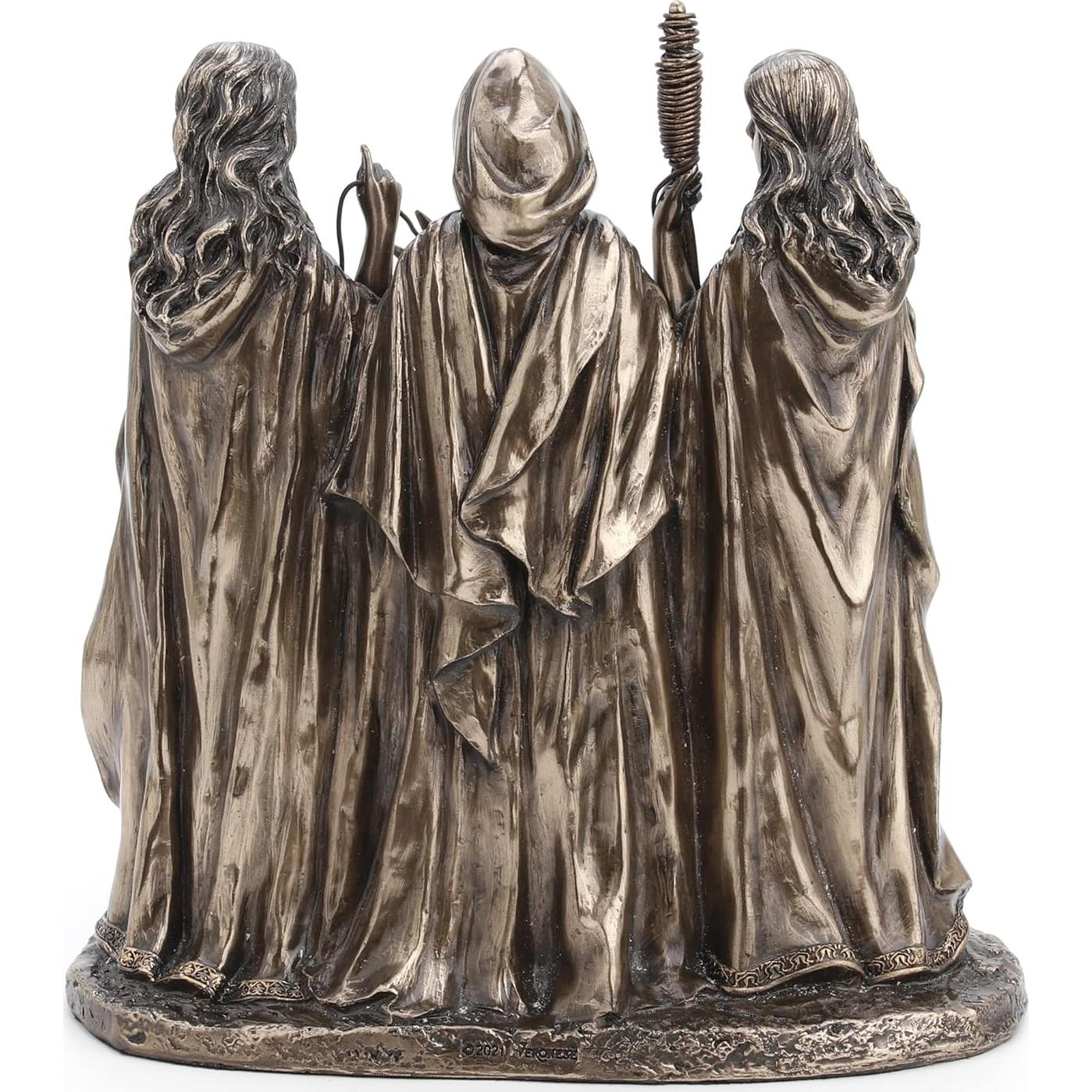 Estatua Parcas del Destino Veronese 18.42x8.57 cm Bronce Frío