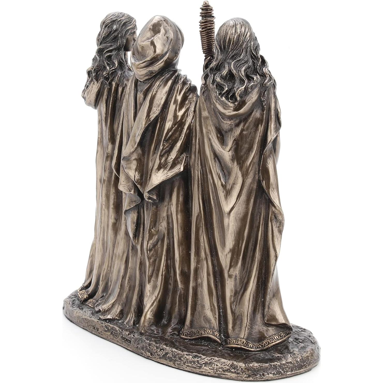 Estatua Parcas del Destino Veronese 18.42x8.57 cm Bronce Frío