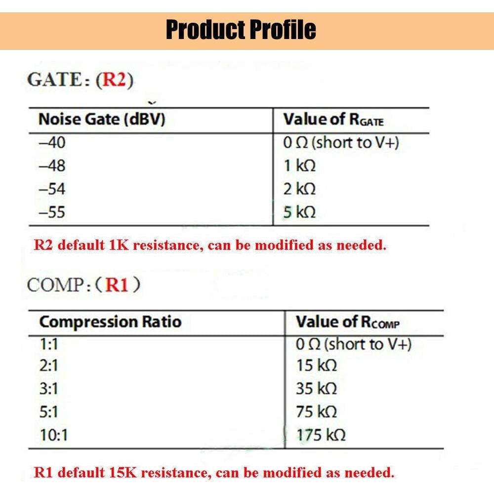 KOOBOOK Preamplificador de Micrófono SSM2167 2 Pcs DC 3V-5V