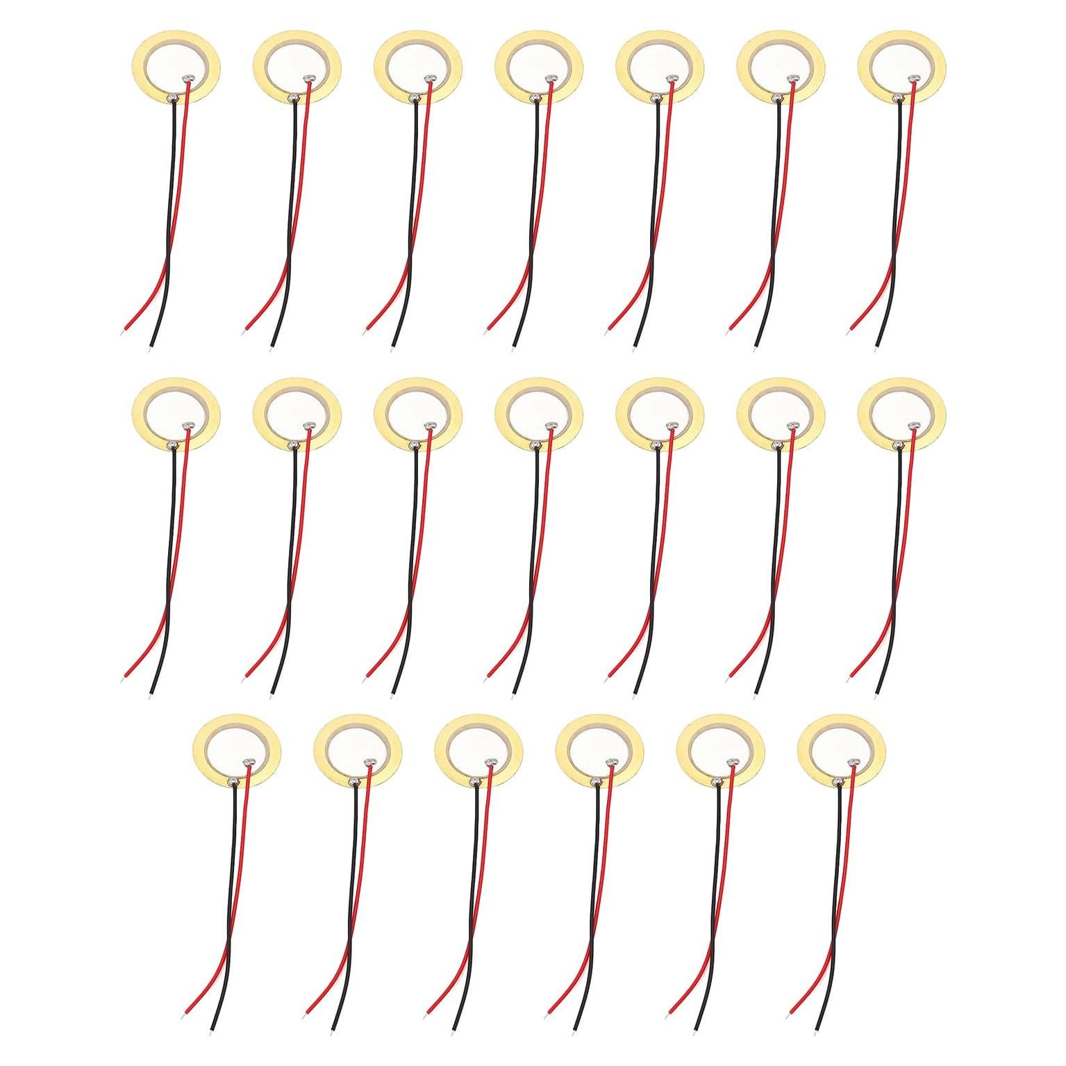 20 Sensores Piezoeléctricos RLECS 20mm con Cable 50mm