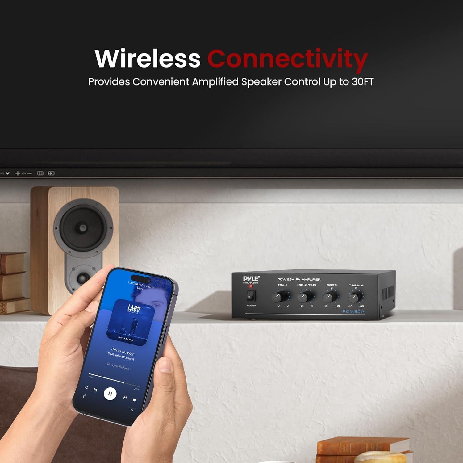 Amplificador de Potencia Mini Pyle PCM30A - 60W Bluetooth