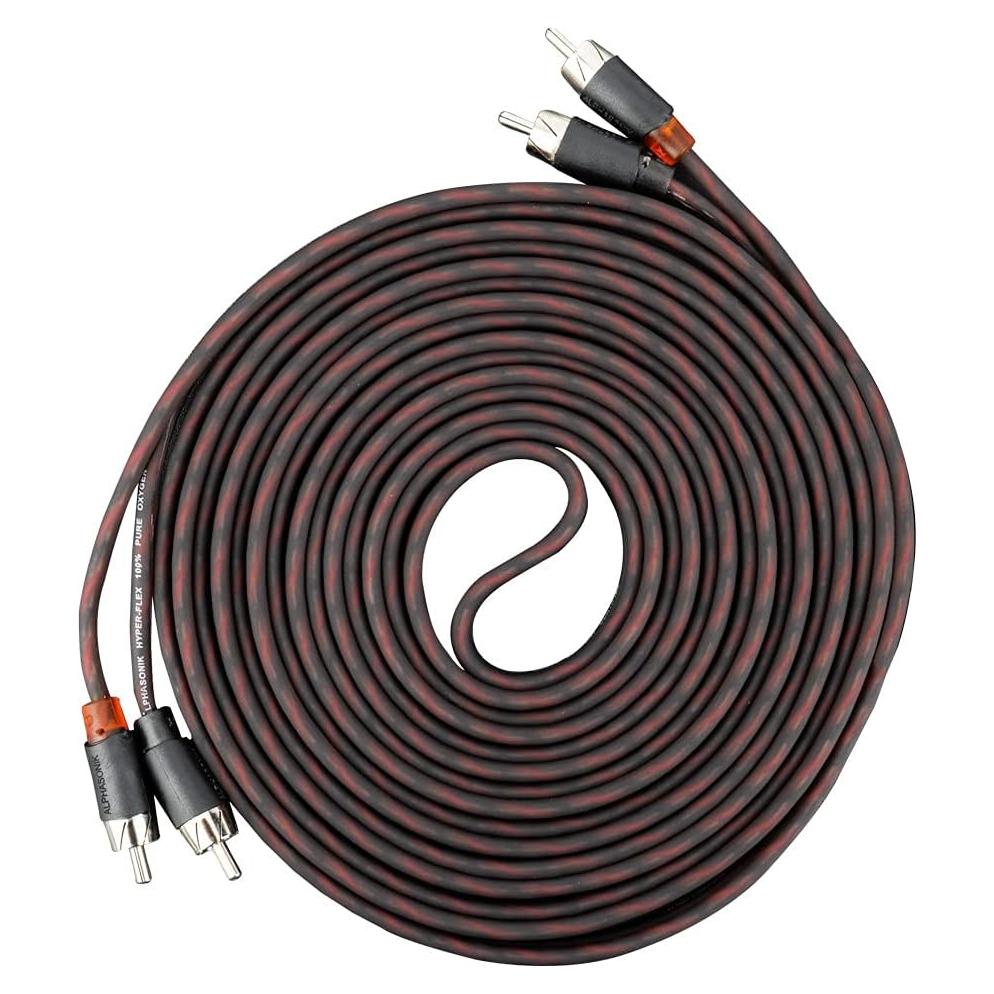 Cable RCA 2 Canales Alphasonik 5.3 oz 17 Pies Flex X-Radial