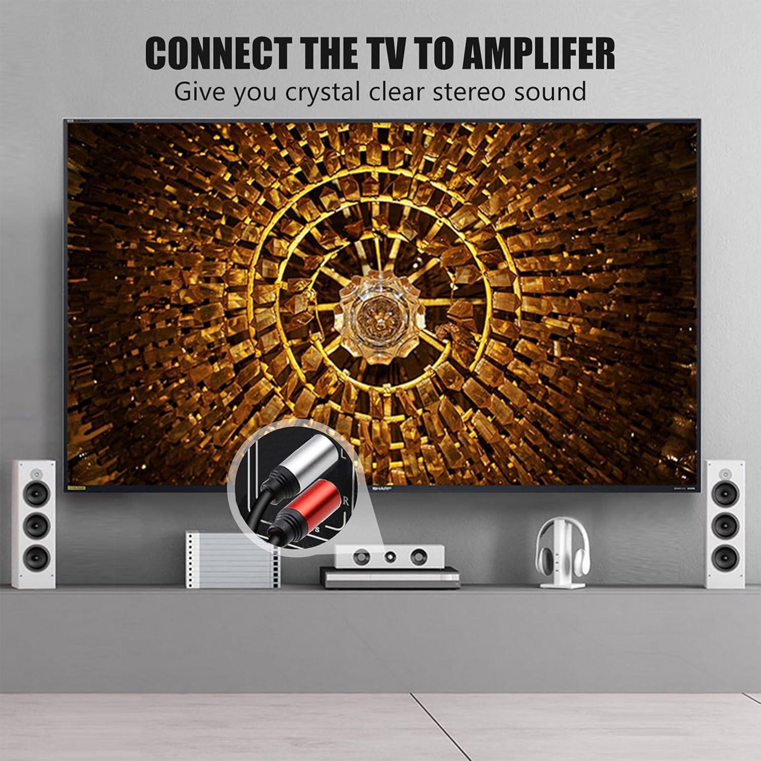 Cable de Audio 2RCA a 2RCA Tan QY 0.91M Conectores Oro