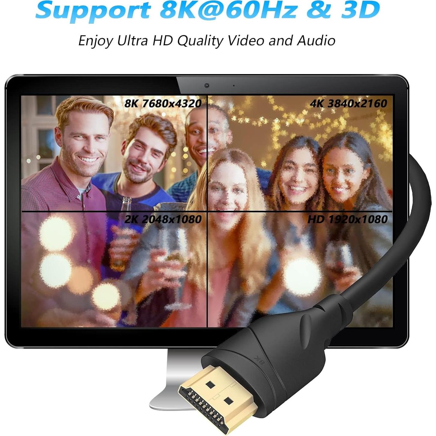 Cable HDMI TCNEWCL 2.0M 8K@60Hz Ultra Alta Velocidad