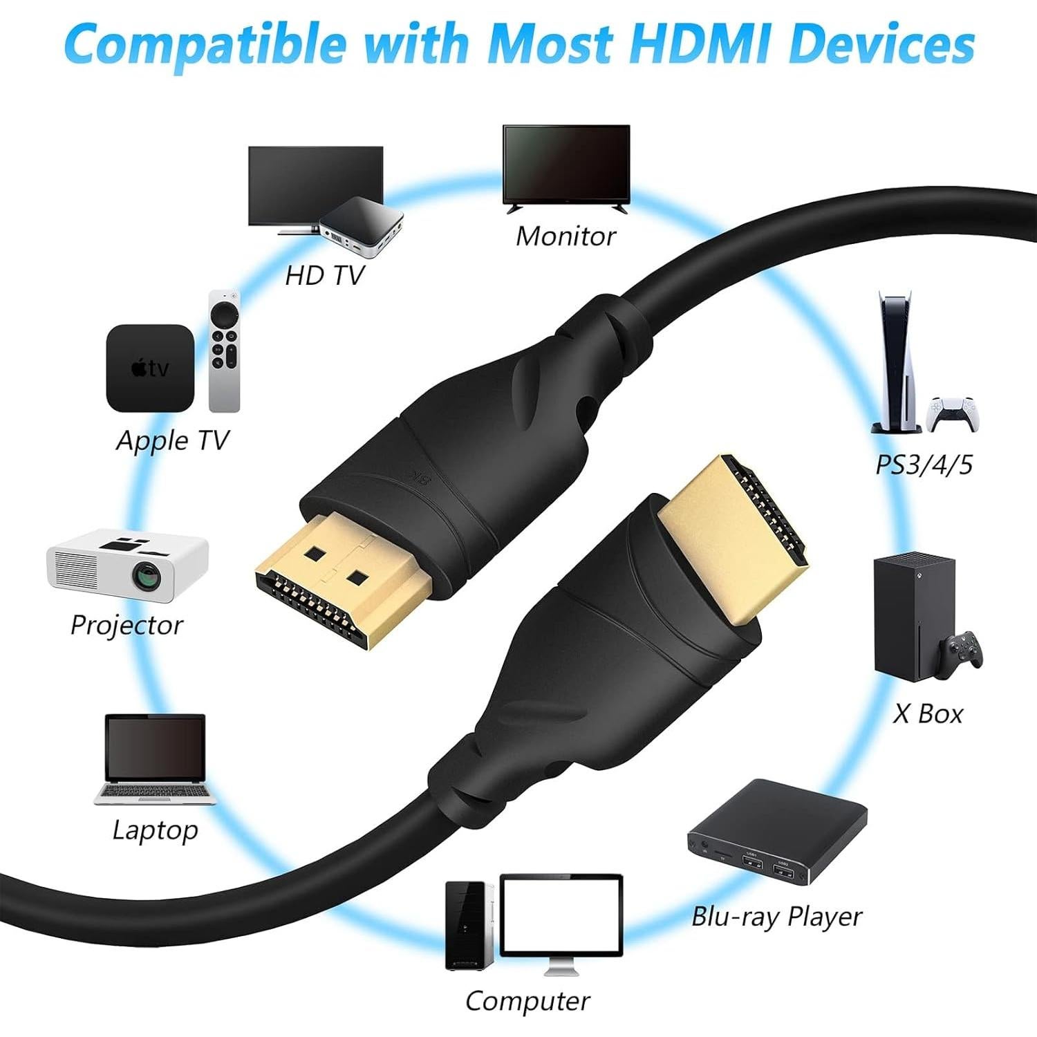 Cable HDMI TCNEWCL 2.0M 8K@60Hz Ultra Alta Velocidad