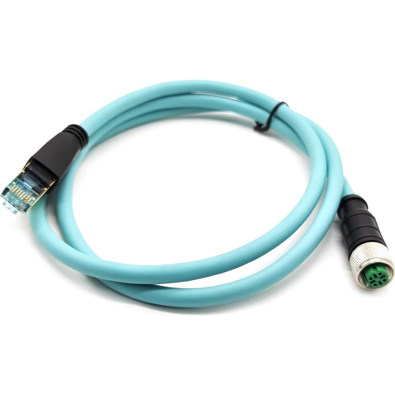 Cable Ethernet Industrial M12 a RJ45 3 Metros BOUUNCIY