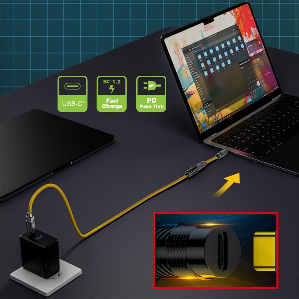 Cable USB-C xiwai 1m USB4 20Gbps 8K 140W Macho a Macho