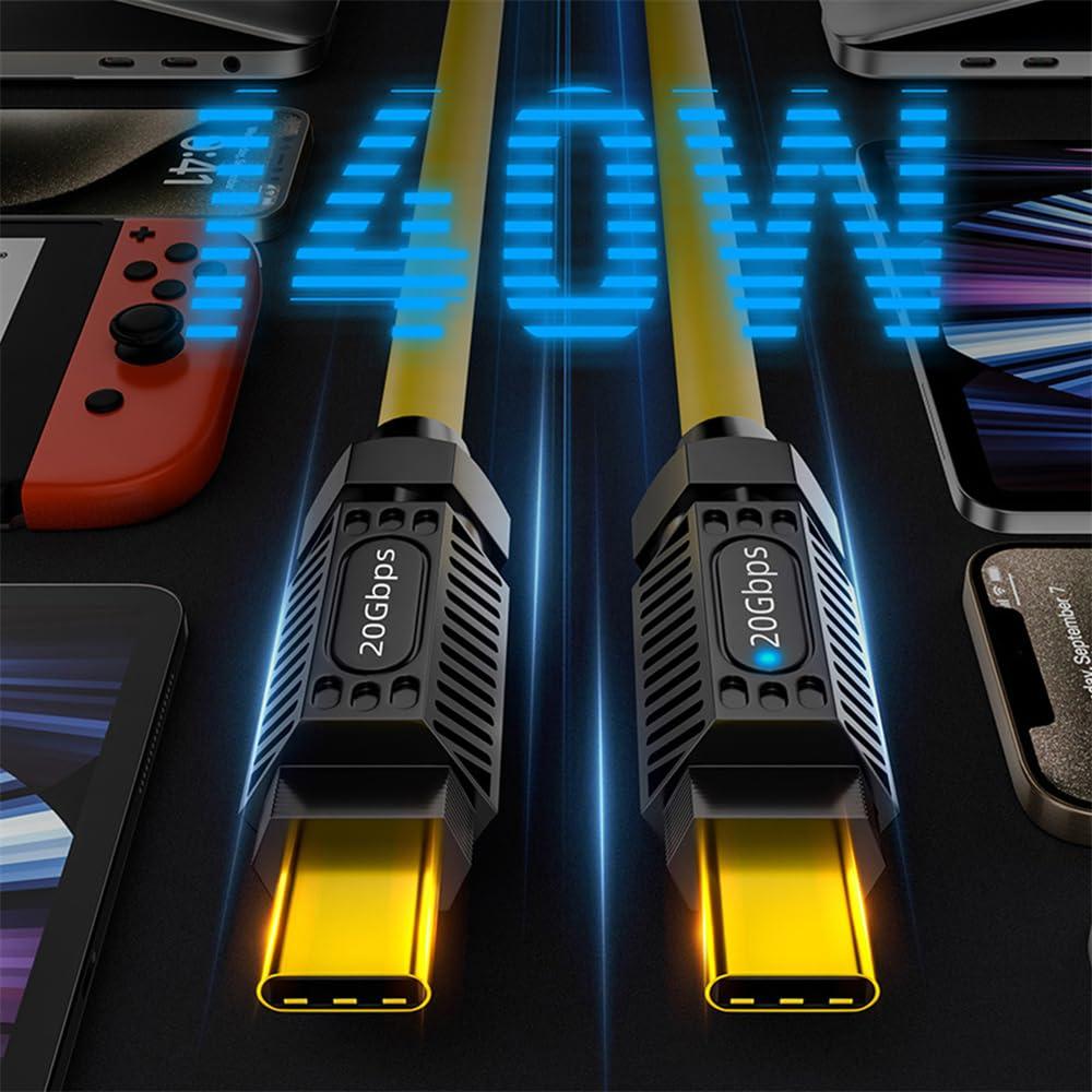 Cable USB-C xiwai 1m USB4 20Gbps 8K 140W Macho a Macho