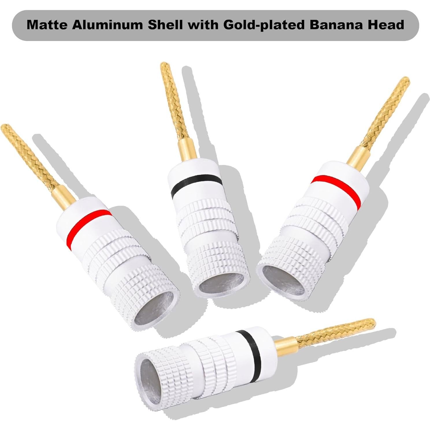 Conectores de Altavoz Flex Pin Banana YARCHON - 8 Piezas