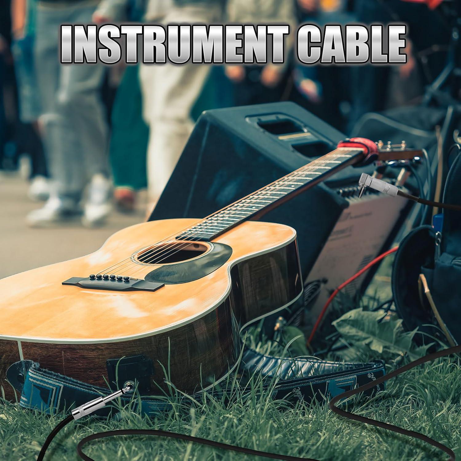 Paquete de 6 Cables de Guitarra 3m Fiada Multicolor