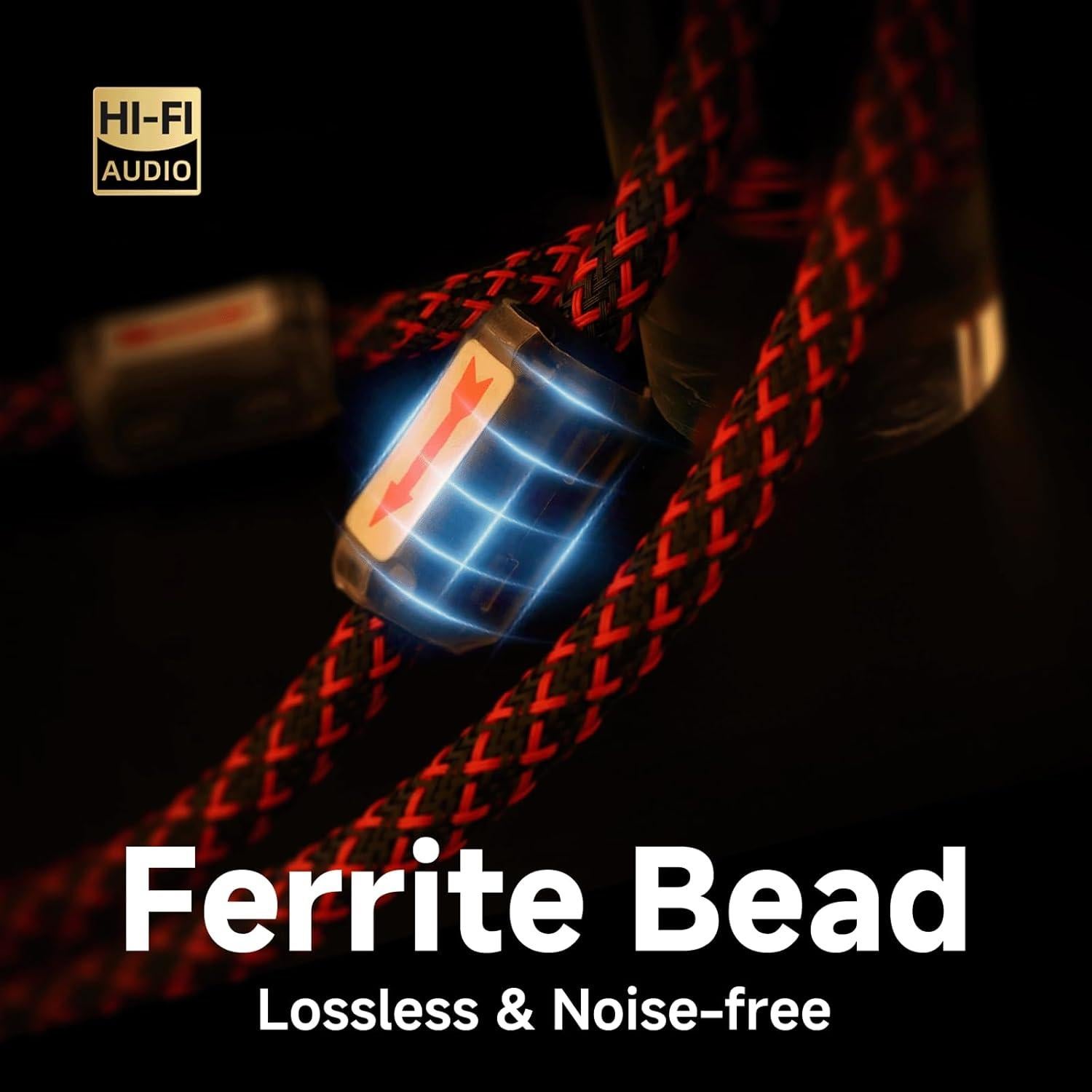 Cable RCA HiFi TODN 0.91m Blindado 4 Núcleos OFC