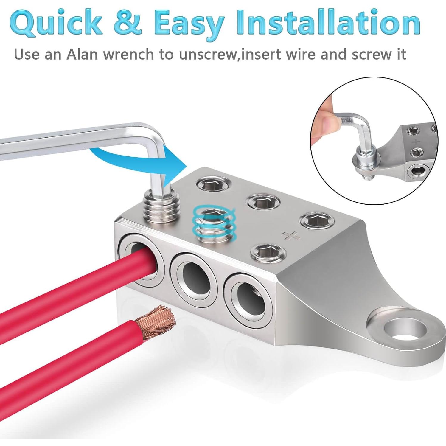 Terminales de Batería COROTC 6x1/0 AWG con Tornillo