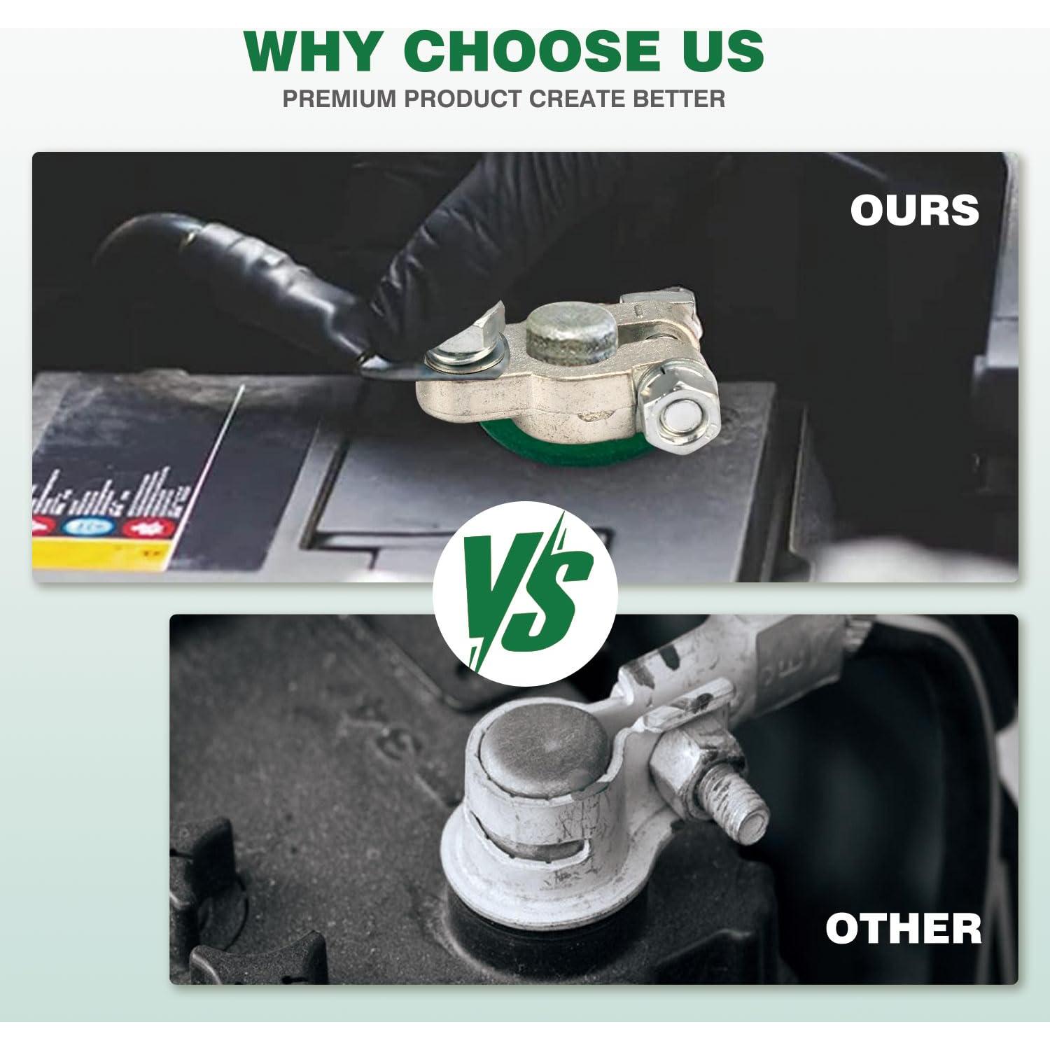 Conectores de Terminal de Batería Techie 2PCS Alta Resistencia