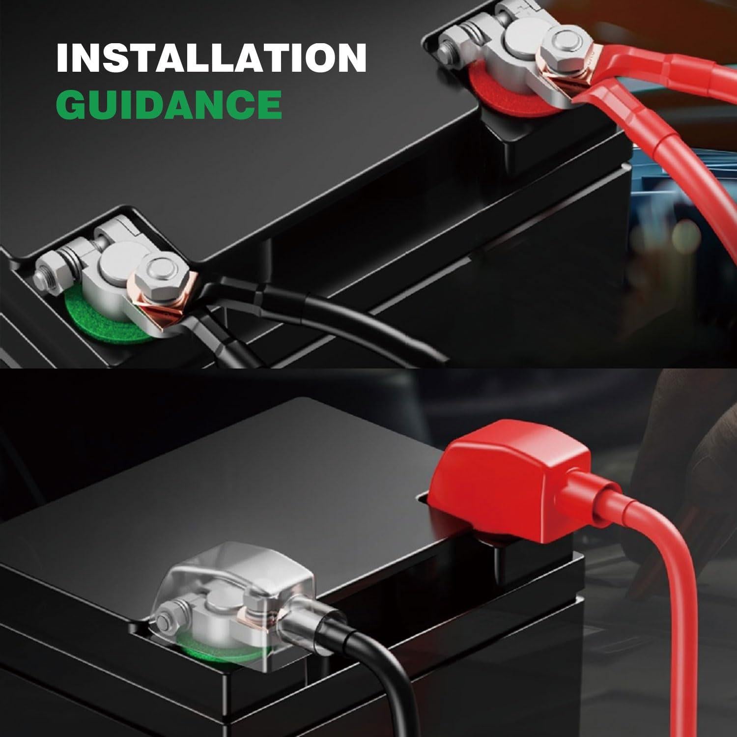 Conectores de Terminal de Batería Techie 2PCS Alta Resistencia