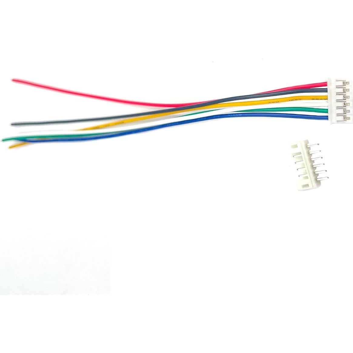 20 Pares Conector Enchufe JST PH 2.0mm 6Pin con Cables 150mm