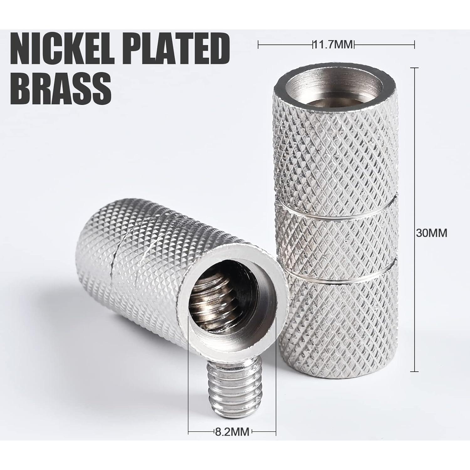 Conectores de cable de 4 AWG Yolleach - 4 paquetes de latón