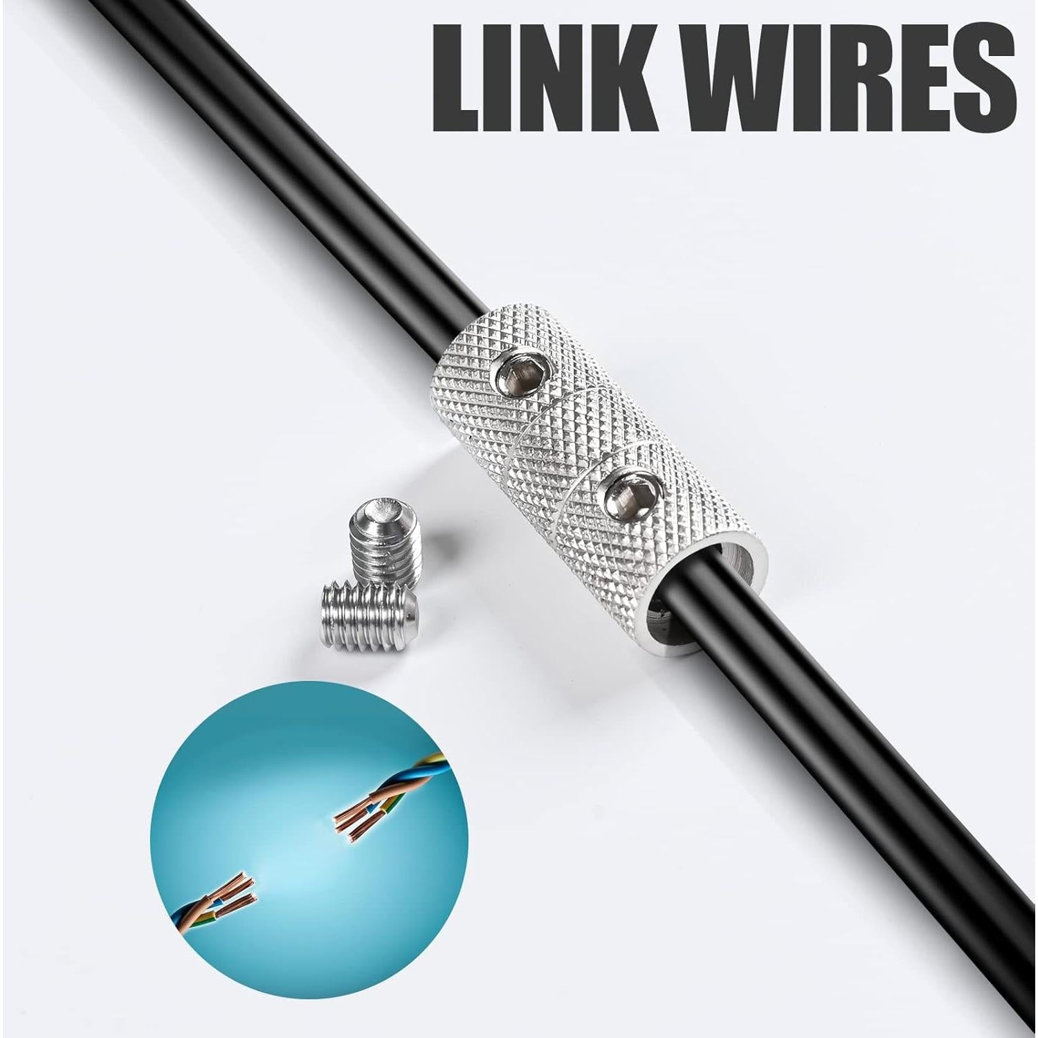 Conectores de cable de 4 AWG Yolleach - 4 paquetes de latón