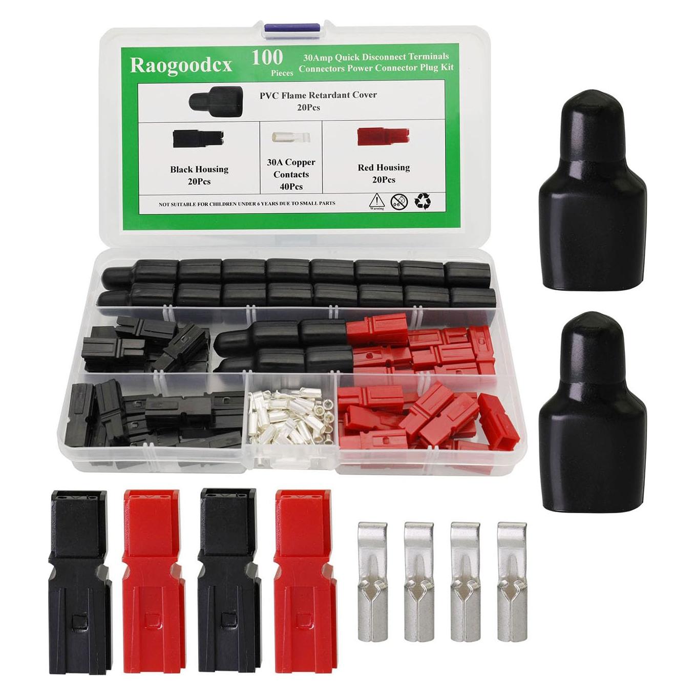 20 Pares Conectores de Terminales Rápida 30A Raogoodcx