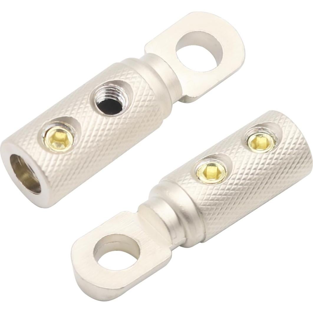 Conectores de Terminal de Cable 8 AWG TIALECCI 4PCS con Tubo Termocontraíble