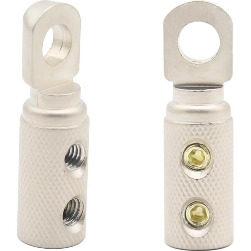 Conectores de Terminal de Cable 8 AWG TIALECCI 4PCS con Tubo Termocontraíble