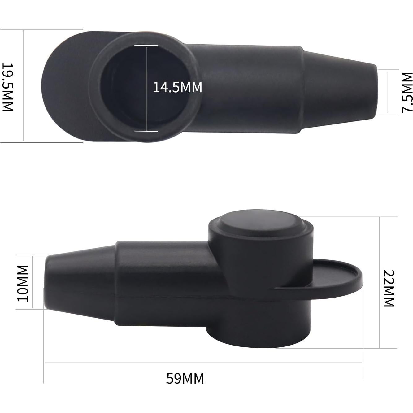 Cubiertas de Conectores de Terminal de Silicona TIALECCI 8 Piezas