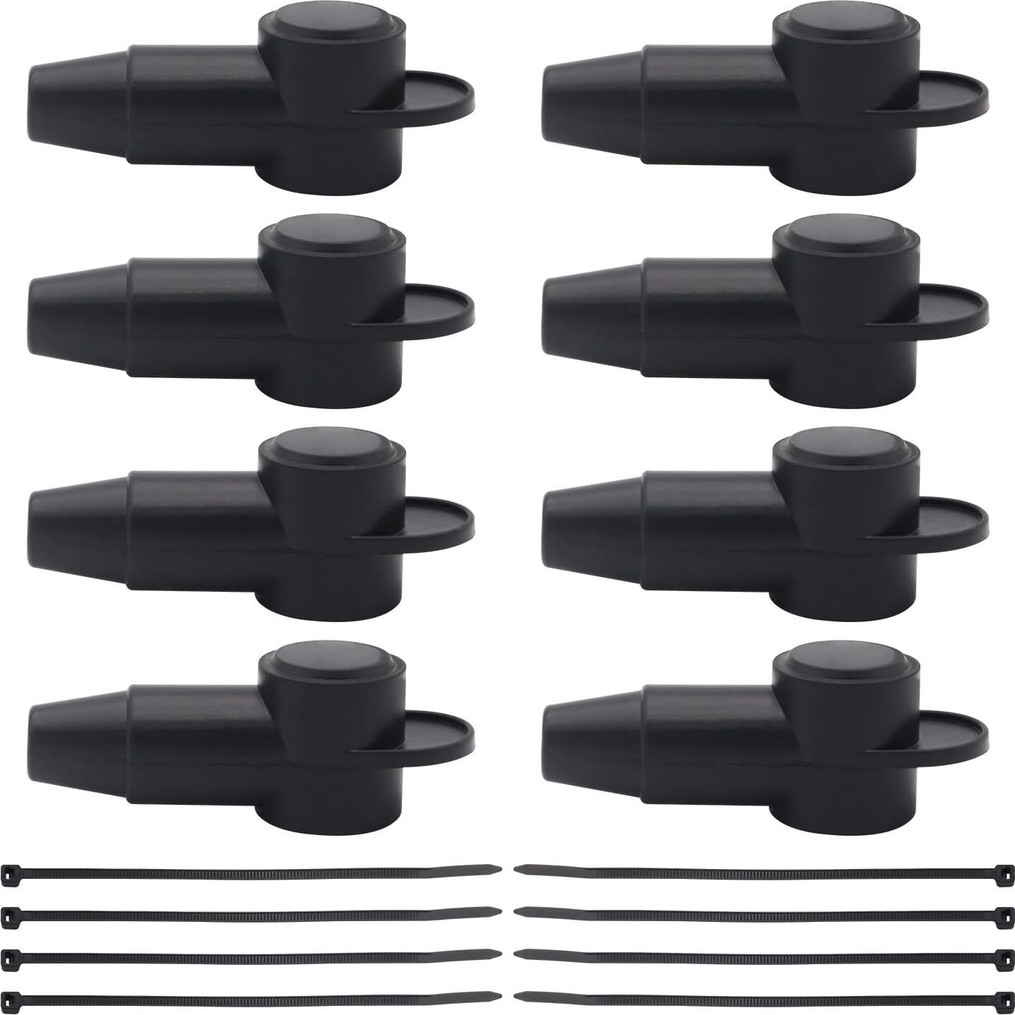 Cubiertas de Conectores de Terminal de Silicona TIALECCI 8 Piezas