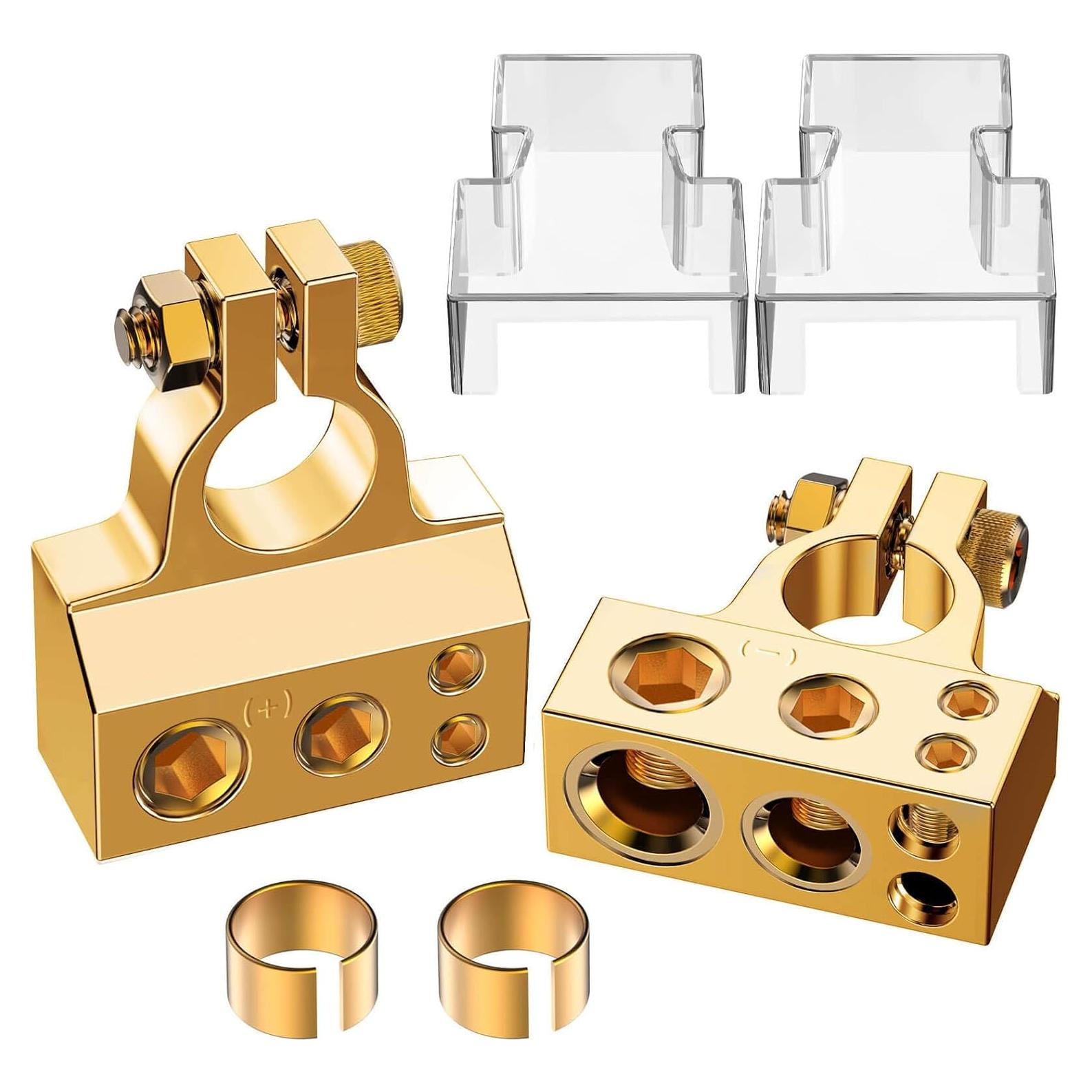 Conectores de Terminal de Batería COROTC 0/4/8/10 AWG Positivo Negativo