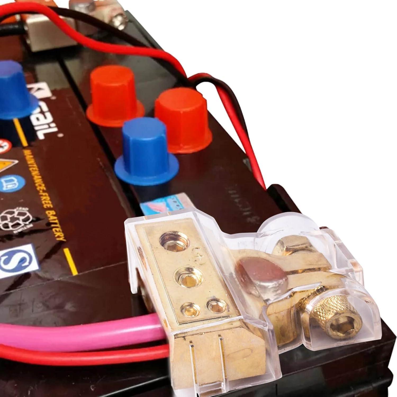 Conectores de Terminal de Batería COROTC 0/4/8/10 AWG Positivo Negativo