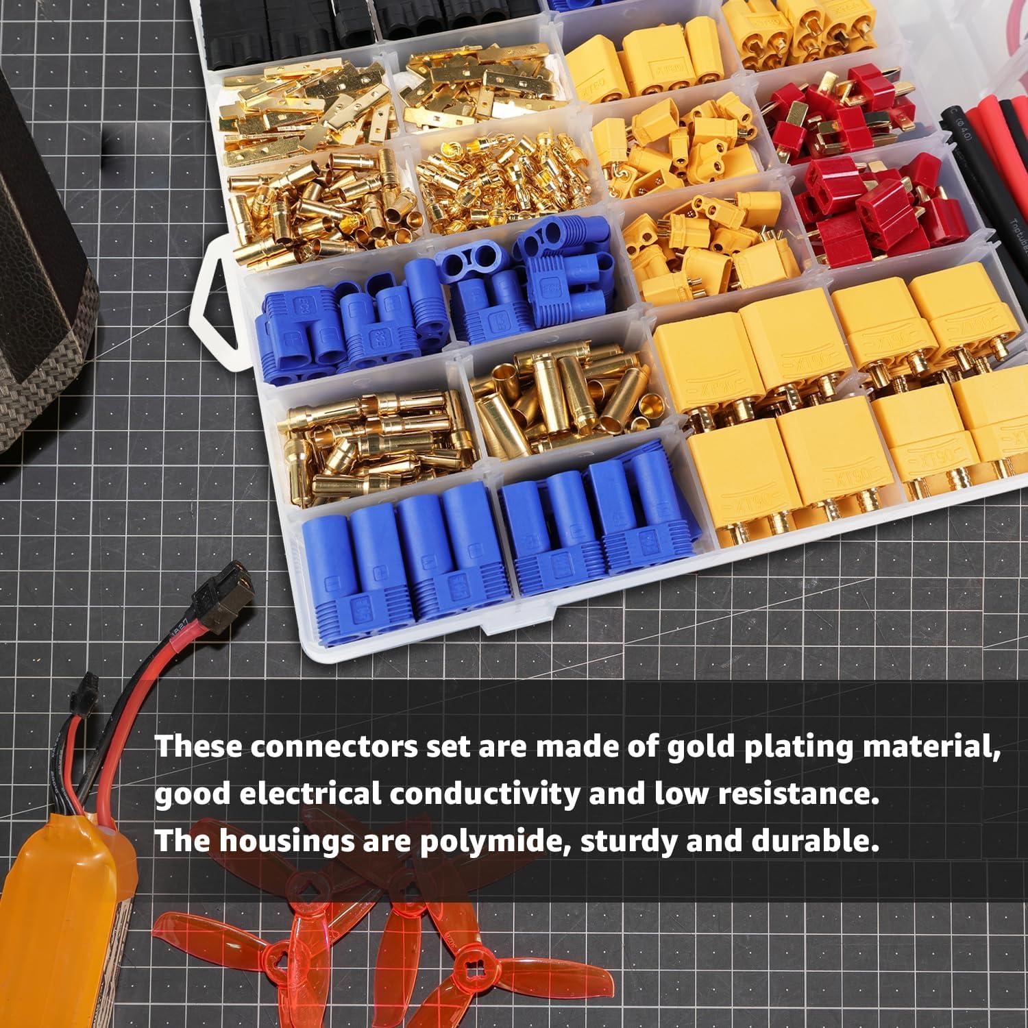 Kit de Conectores Adaptadores Macho y Hembra 52pcs Ledvillage