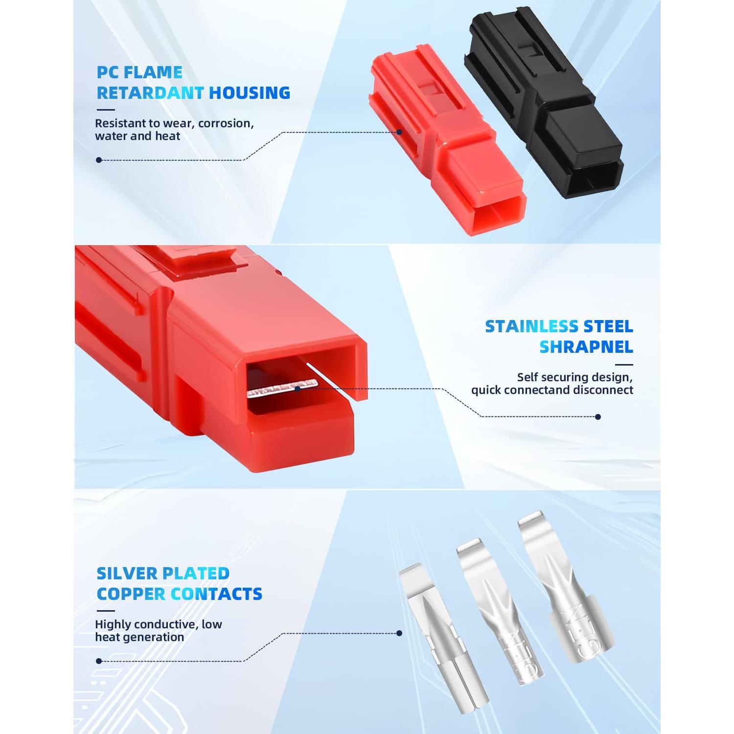 Kit de Conectores de Poder Zixtec 108 PCS AWG10-20