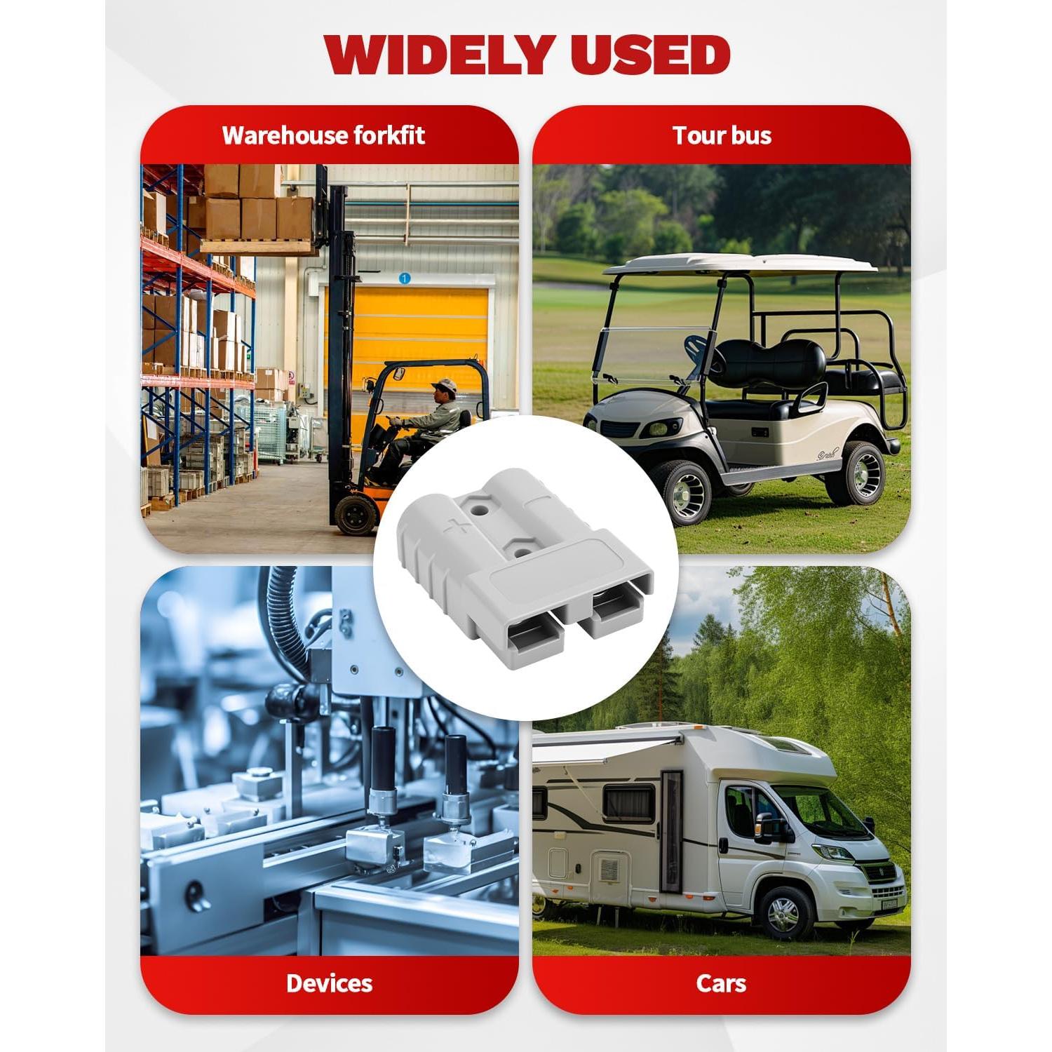 Conector Rápido de Batería OXDFK 50A-600V 6PCS Cables de Salto