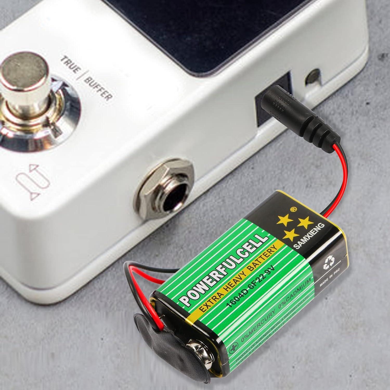 Conector de Batería 9V Tipo T YOUCHENG con Enchufe DC 5.5x2.1mm - Paquete de 5