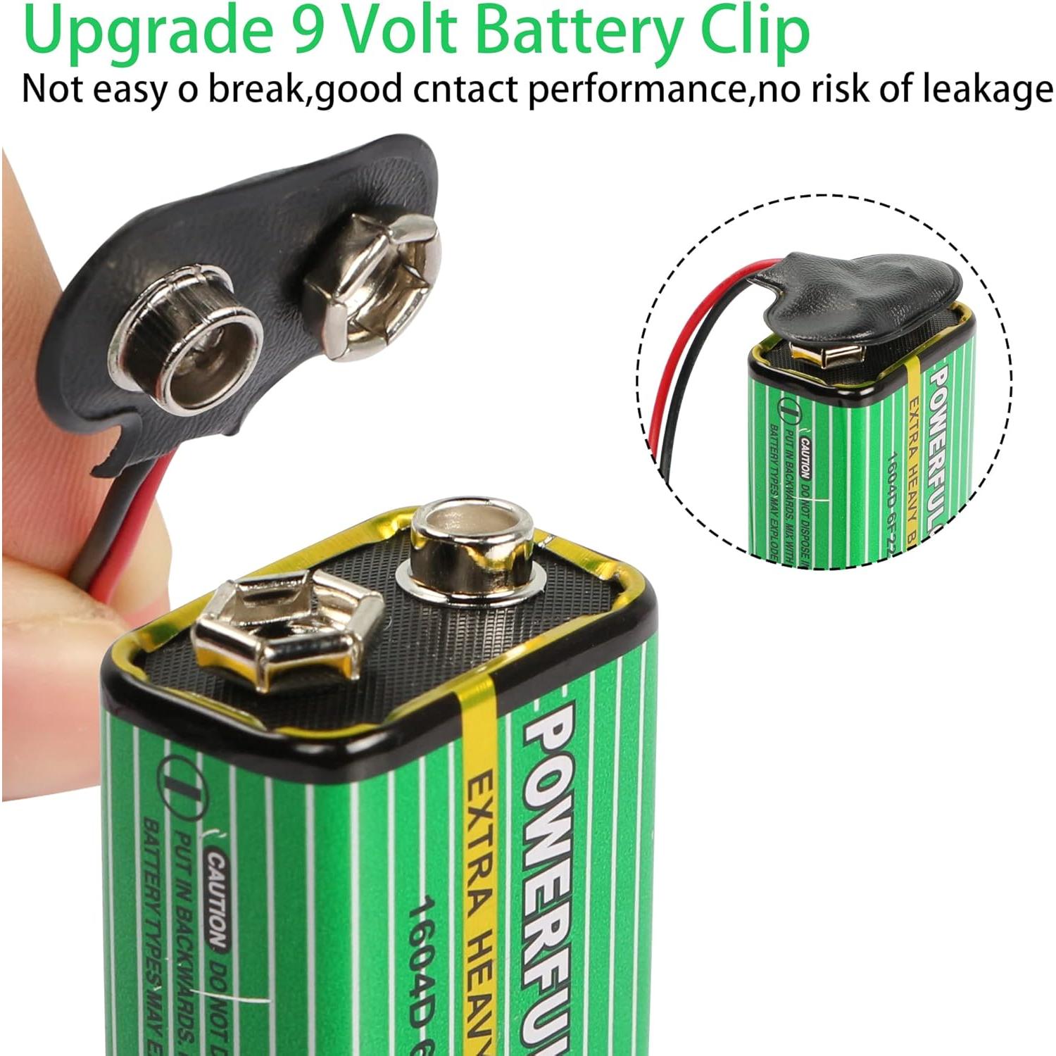 Conector de Batería 9V Tipo T YOUCHENG con Enchufe DC 5.5x2.1mm - Paquete de 5