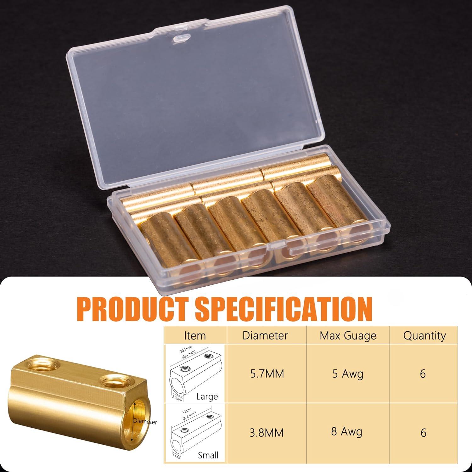 Kit de Conectores Eléctricos Fineday 12 Pcs con Tubo Termocontraíble