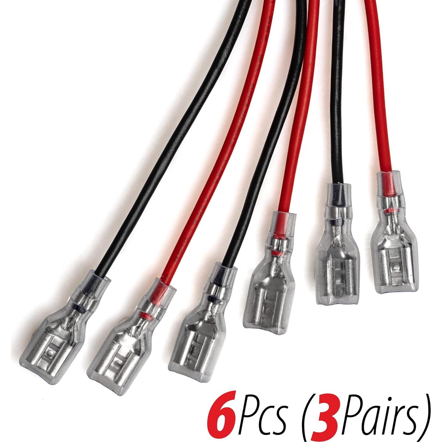 Conectores de Terminal de Batería SLA KASSupply F2 6.3mm 6 Piezas