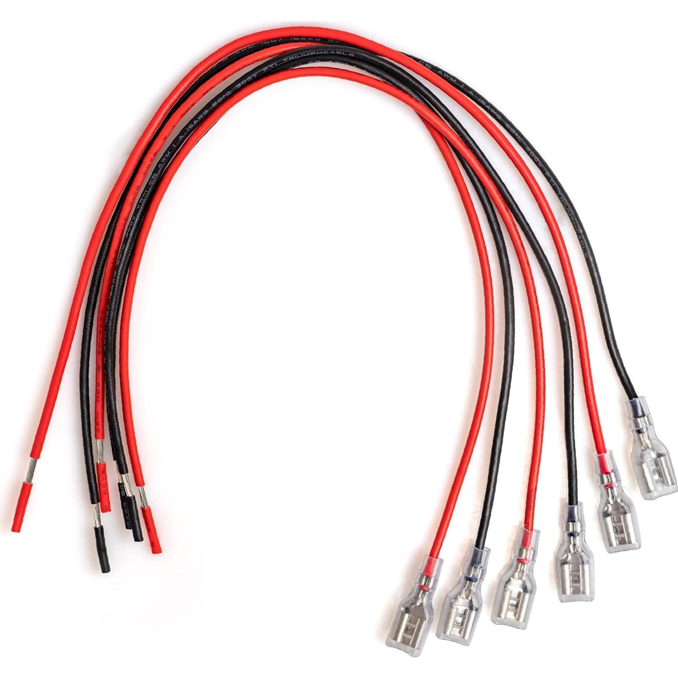 Conectores de Terminal de Batería SLA KASSupply F2 6.3mm 6 Piezas