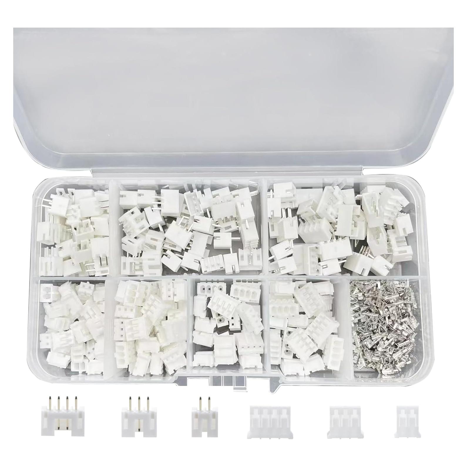 Kit de Conectores JST PH 450PCS 2.0mm Macho y Hembra