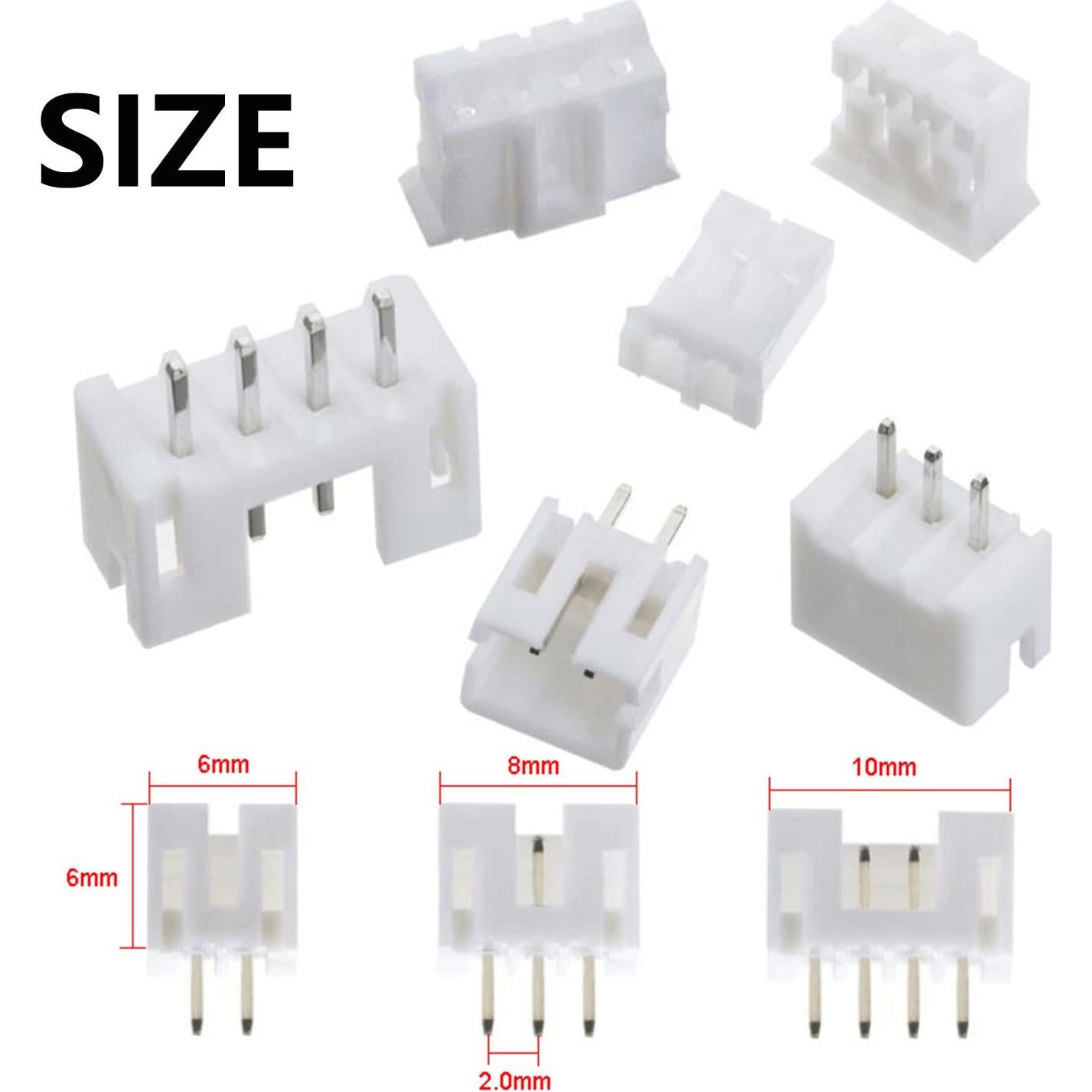 Kit de Conectores JST PH 450PCS 2.0mm Macho y Hembra