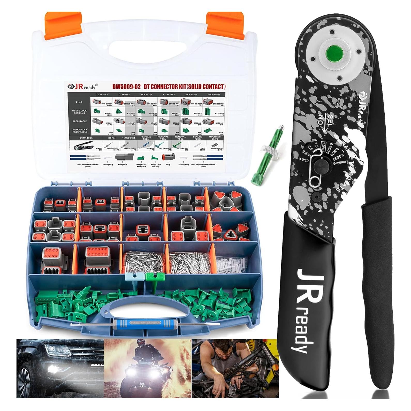 Kit de Conectores Deutsch JRready DW5009-02 IP68 356 PCS