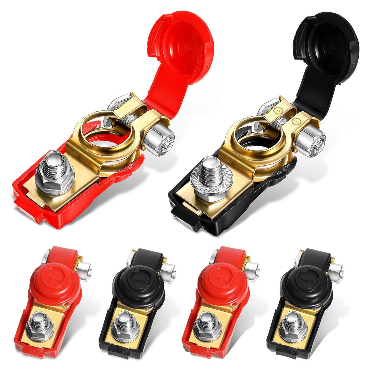 Abrazaderas de Terminales de Batería Frienda 6 Pcs Cobre 12V/24V