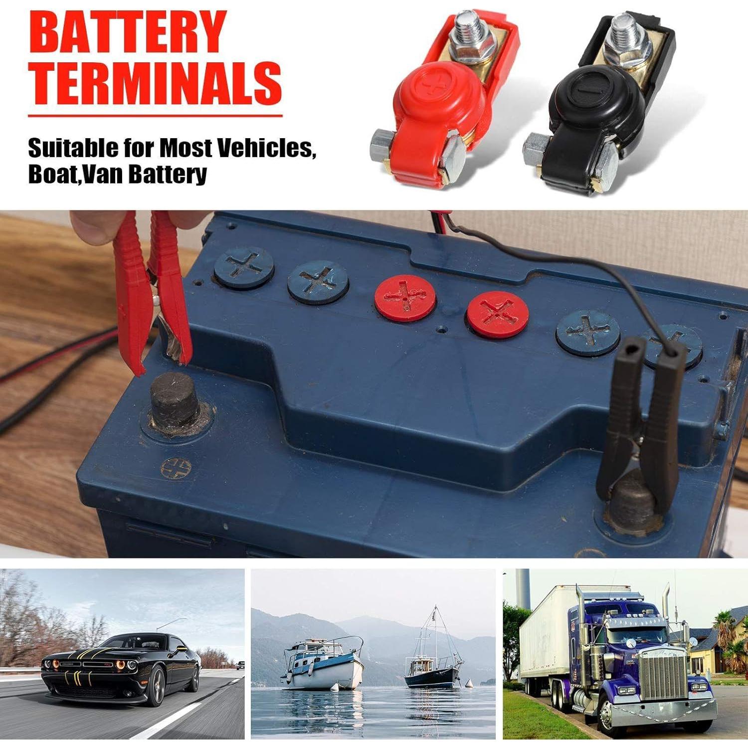 Abrazaderas de Terminales de Batería Frienda 6 Pcs Cobre 12V/24V