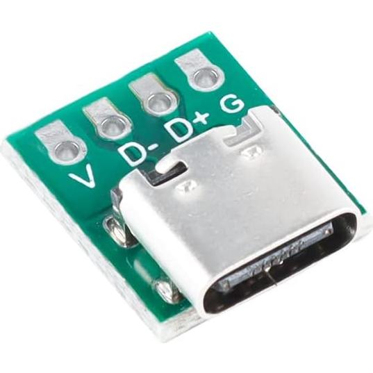 20 Conectores Femeninos USB Tipo C 3.1 Cermant PCB 16 Pines