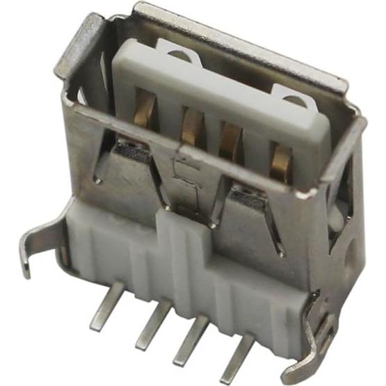 100 Conectores hembra tipo A USB Didamx para soldadura