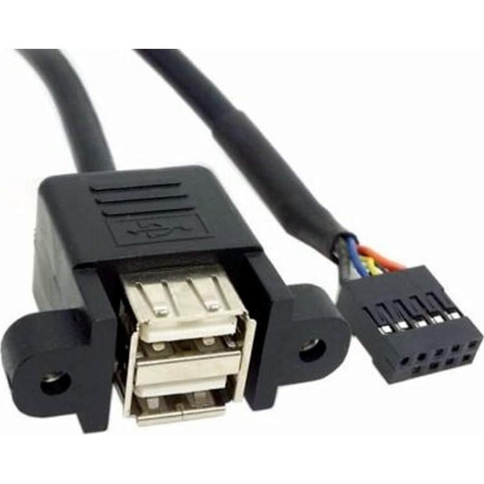 Adaptador USB 2.0 Tipo A Femenino a 9 Pines ANRANK 50cm