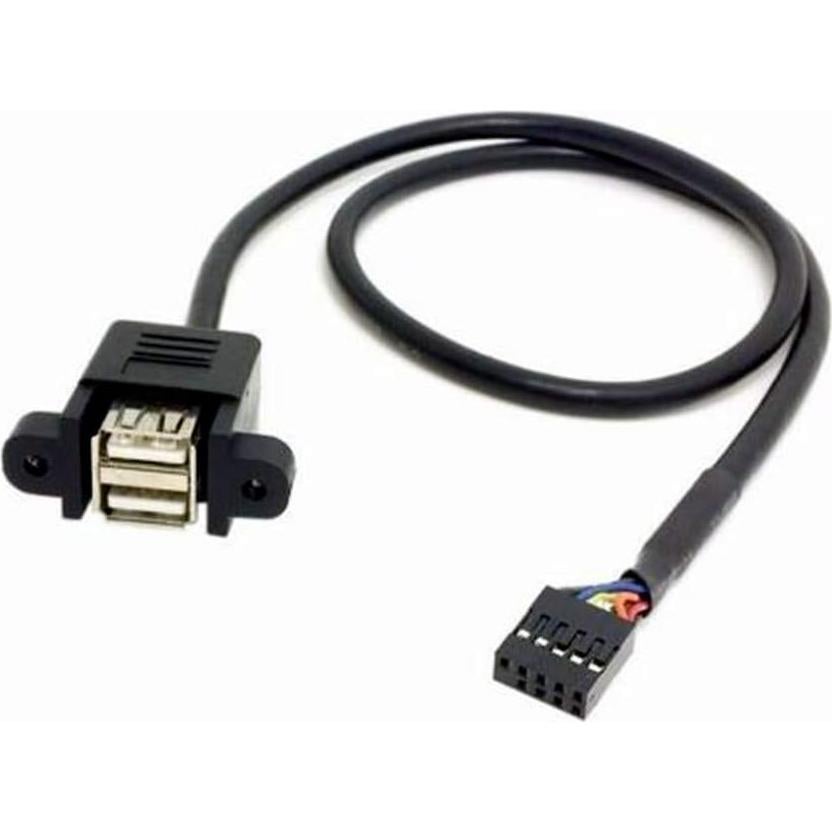 Adaptador USB 2.0 Tipo A Femenino a 9 Pines ANRANK 50cm