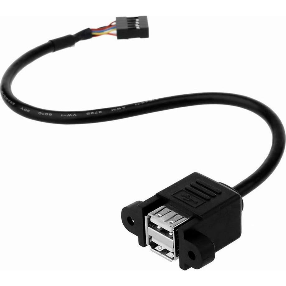 Adaptador USB 2.0 Tipo A Femenino a 9 Pines ANRANK 50cm