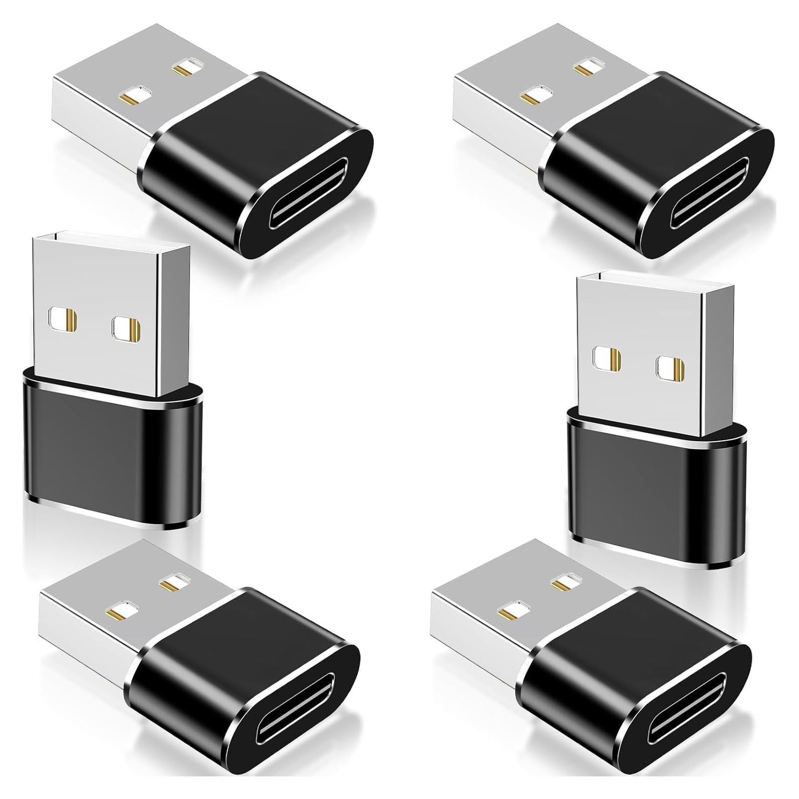 Adaptador USB C 3.1 Hembra a USB 2.0 Macho 6 Pack DSW